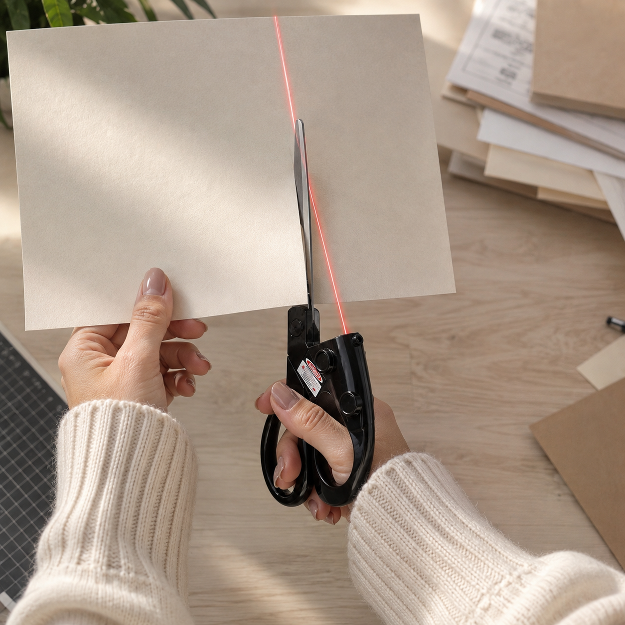 Laser Guided Scissors