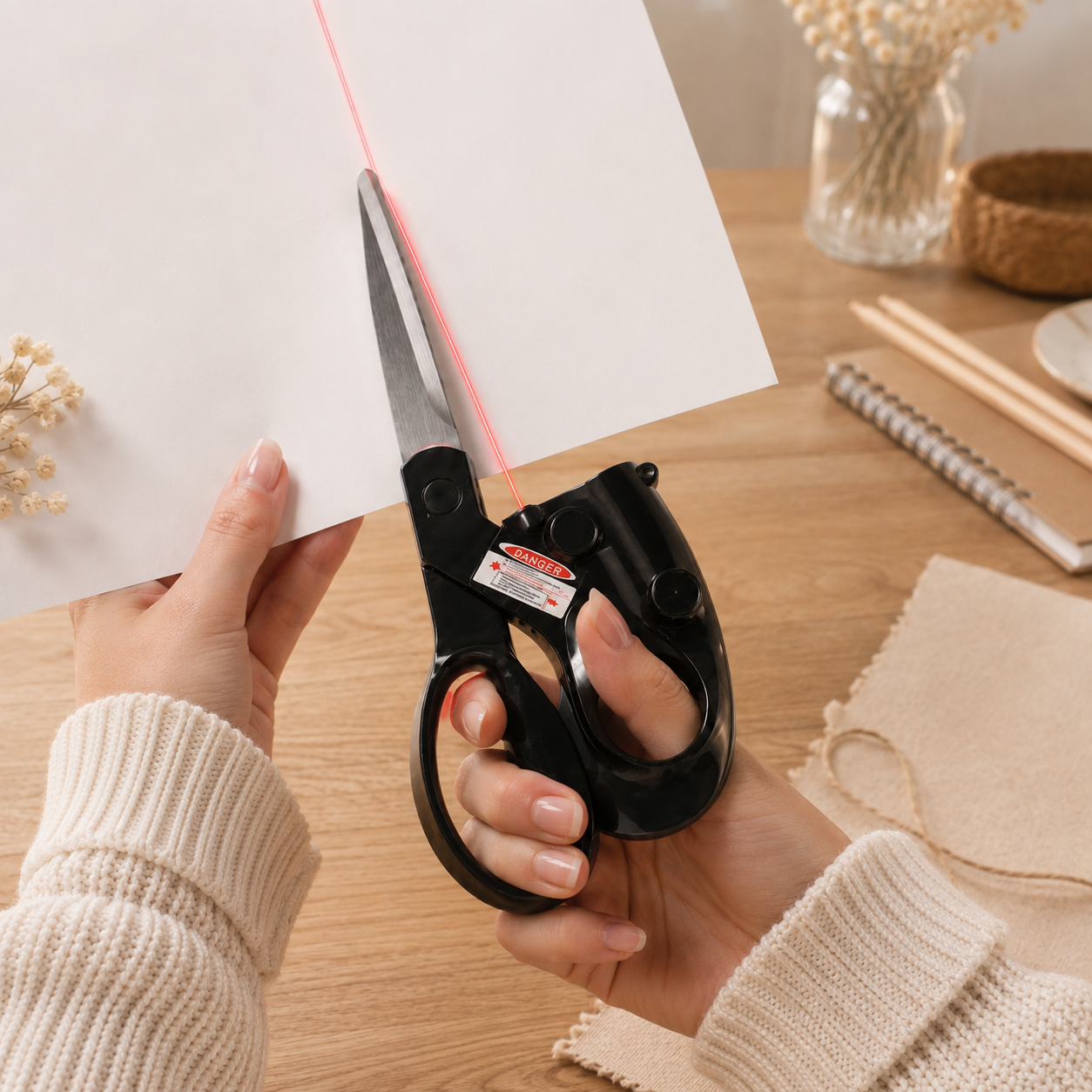 Laser Guided Scissors